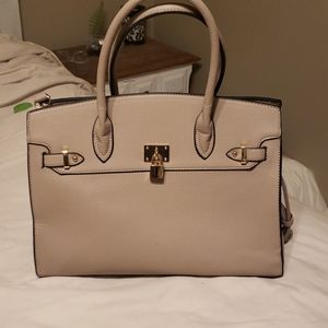 Taupe Structured Handbag